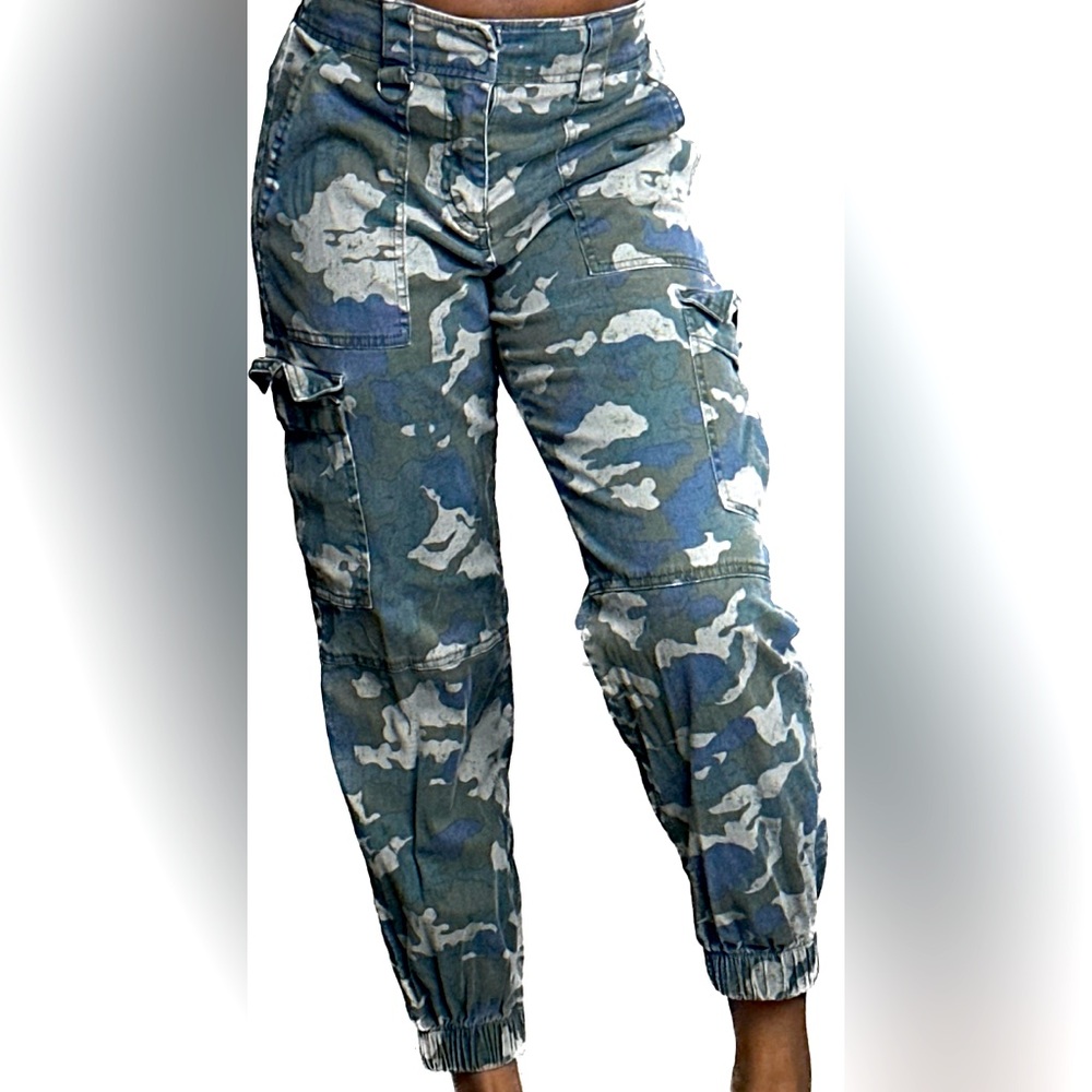Wild Fable Blue and Gray Cargo Pants